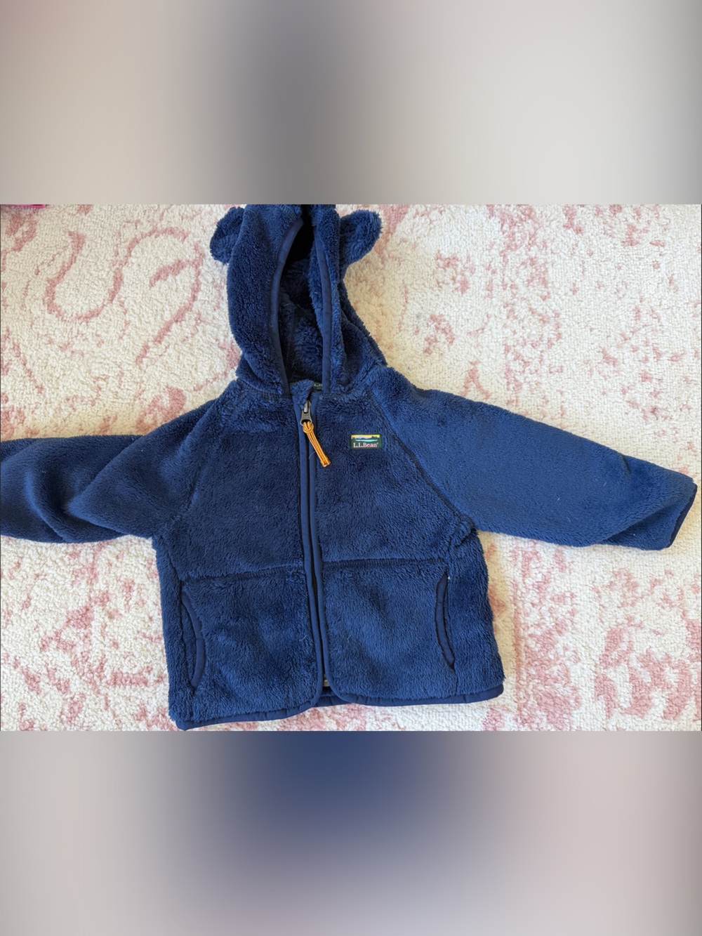 L.L. Bean Kids Navy Blue Plush Hooded Jacket